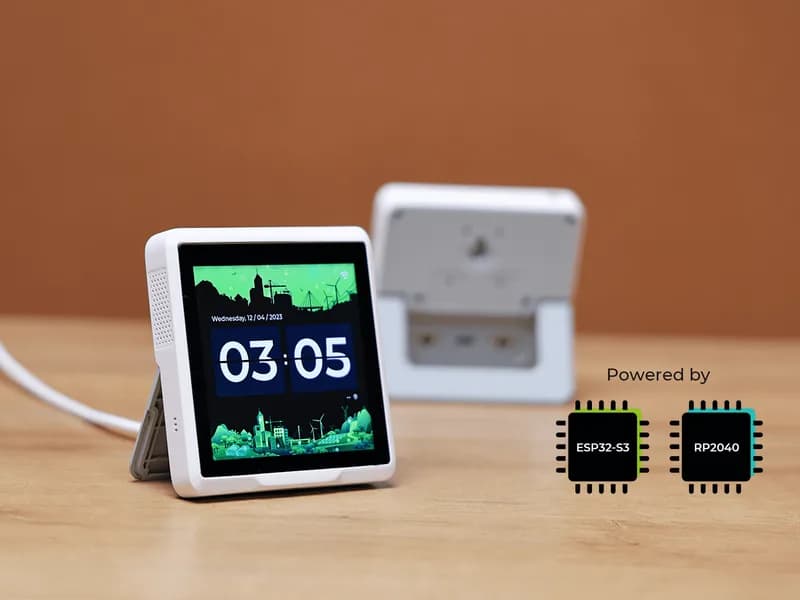 Индикатор SenseCAP D1Pro(Alpha), платформа разработки IoT с 4-дюймовым сенсорным экраном на базе ESP32S3 и RP2040