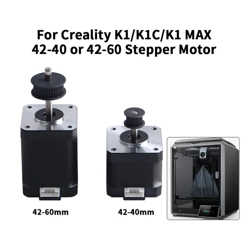 для Creality K1/K1C/K1 MAX 42-40 и 42-60 Шаговый двигатель Шаговый двигатель 42 Высота 40 мм 60 мм Квадратные двигатели Запчасти для 3D-принтера