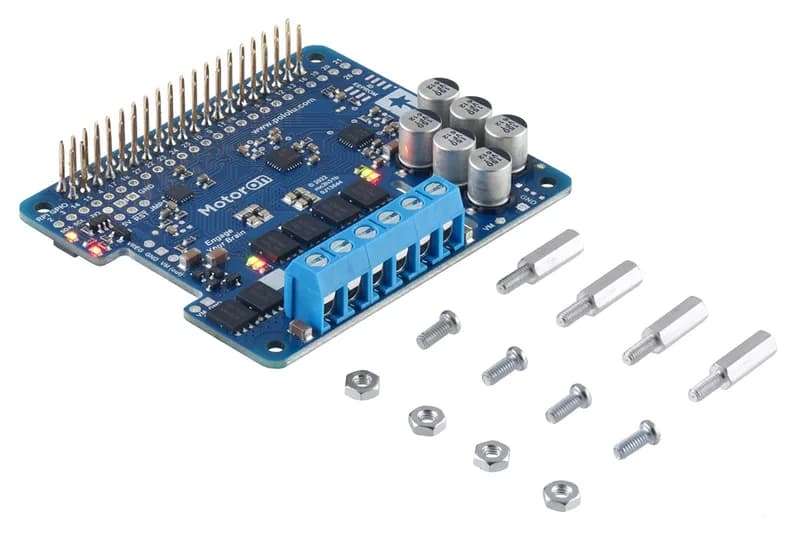 Motoron M2H18v20 Двойной мощный контроллер двигателя для Raspberry Pi (припаянные разъемы)