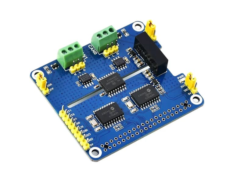 2-канальный изолированный CAN-расширитель Raspberry Pi