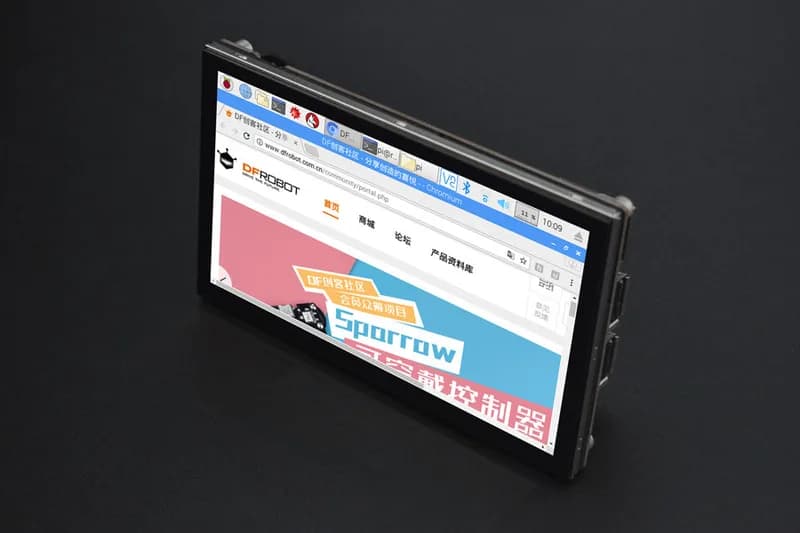 Сенсорный TFT-экран Raspberry Pi DSI с диагональю 5 дюймов, 800 x 480 пикселей (совместим с Raspberry Pi 3B/3B+/4B)