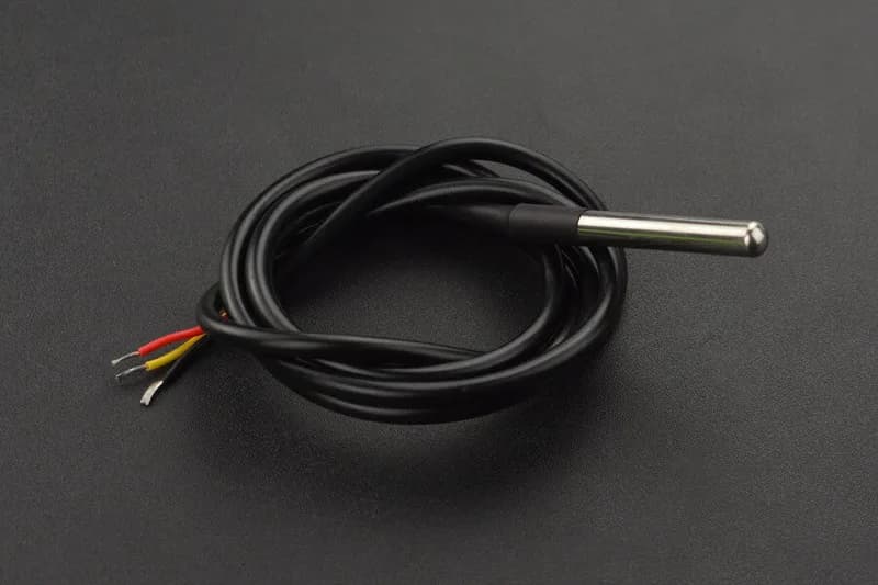 Водонепроницаемый цифровой датчик температуры DS18B20 для Arduino (IP68, от -10°C до +85°C)