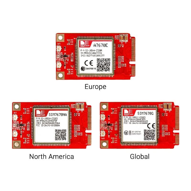Модуль SIM7670 4G с интерфейсом Mini PCIe, диапазон частот глобального/NA/EU (опционально)