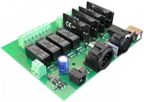 DMX-USB-RX-RLY8 Модуль релейных выходов 0 Реле 8 Диммеры