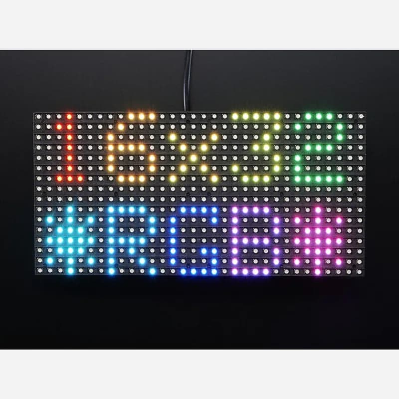 Средняя матричная светодиодная RGB-панель 16х32 пикселей