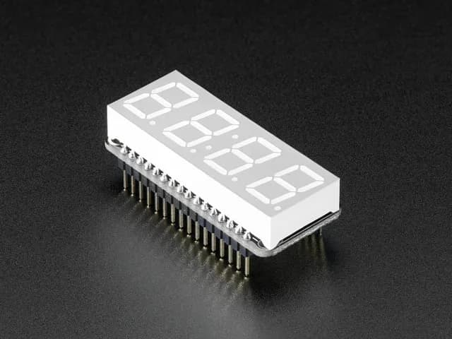 Adafruit 0,56" 4-значный 7-сегментный дисплей FeatherWing - желтый