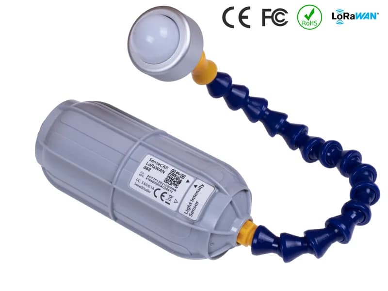 Беспроводной датчик силы света SenseCAP — LoRaWAN EU868MHz