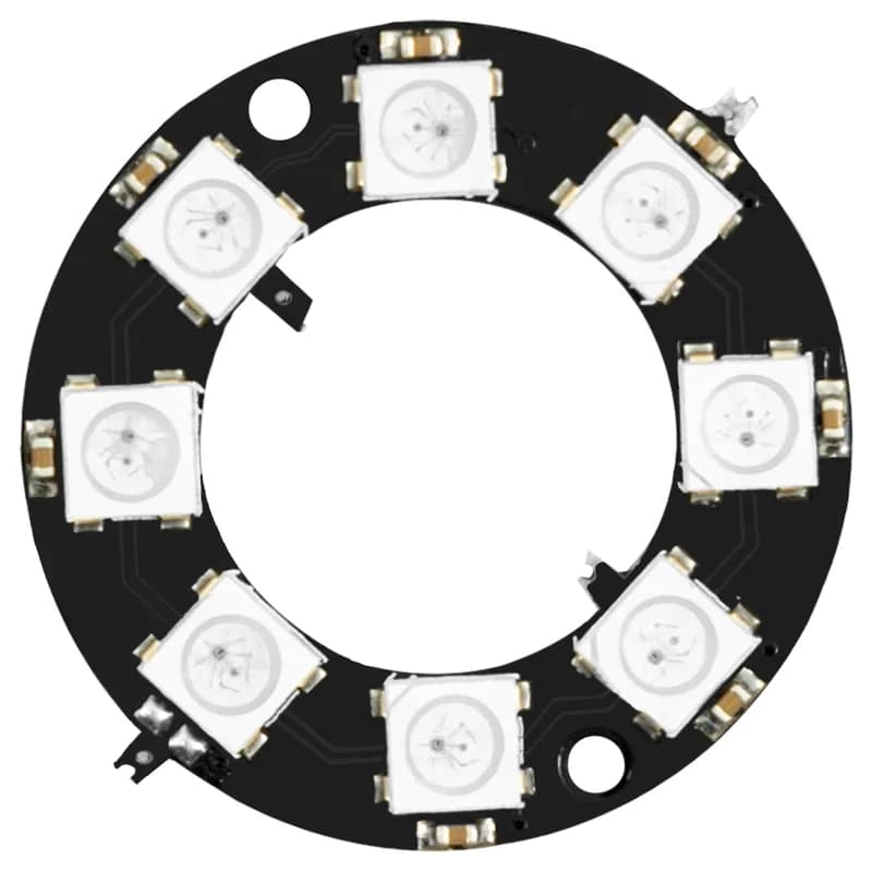 Светодиодное кольцо RGB 8 бит WS2812 5050 + интегратор Treiber | Совместимость с Arduino и Raspberry