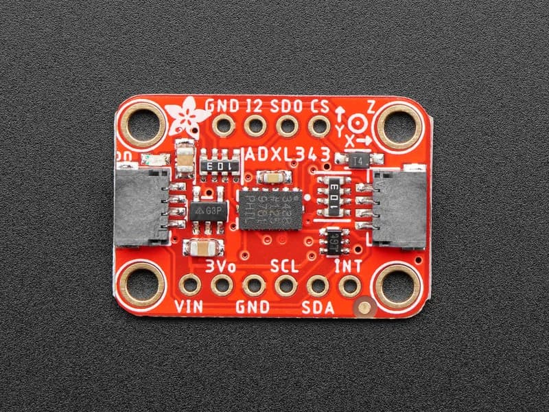 ADXL343 - Трехосевой акселерометр (+-2g/4g/8g/16g) с I2C/SPI STEMMA QT / Qwiic