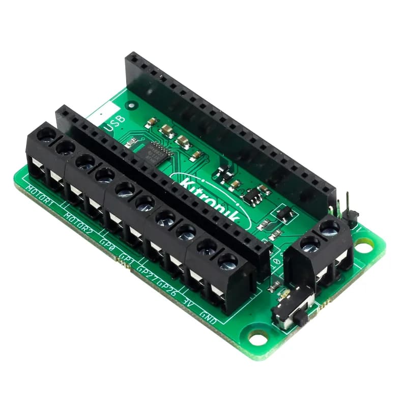 Плата драйвера двигателя Kitronik для Raspberry Pi Pico