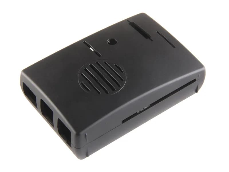 Корпус Raspberry Pi ABS с охлаждающим вентилятором — черный