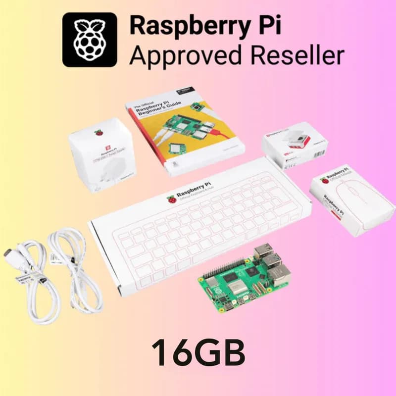 Настольный комплект Pakronics® Raspberry Pi® 5, 16 ГБ