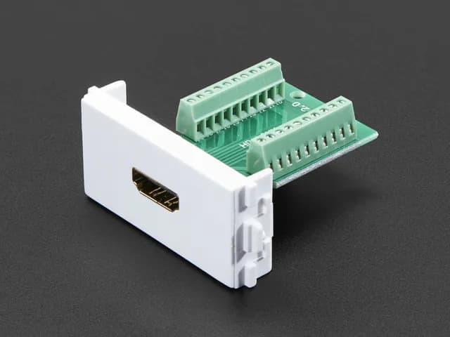 Разъем HDMI для монтажа на панели с выемкой клеммного блока