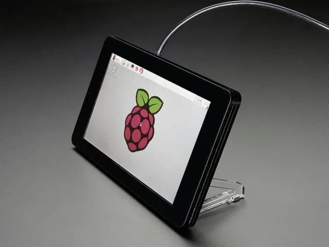 Корпус Pimoroni Raspberry Pi с сенсорным экраном 7 дюймов — нуар