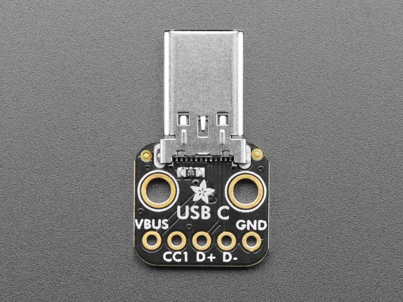 Инструменты разработки интерфейса Adafruit USB Type C Plug Breakout