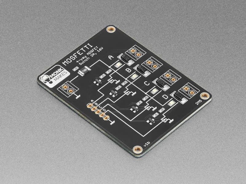 Плата драйвера 4-канального MOSFET Mosfetti от Monk Makes