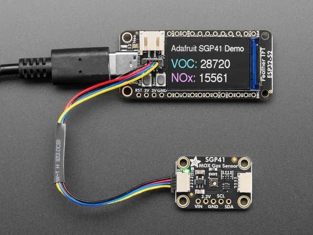 Многопиксельный датчик газа Adafruit SGP41 — летучие органические соединения и NOx