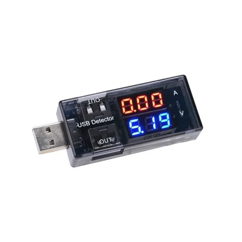Тестер амперметра тока и напряжения с двумя USB-портами
