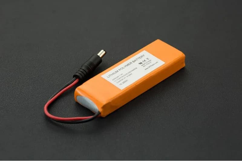 7,4 В Lipo аккумулятор 2200 мАч (разъем питания Arduino)