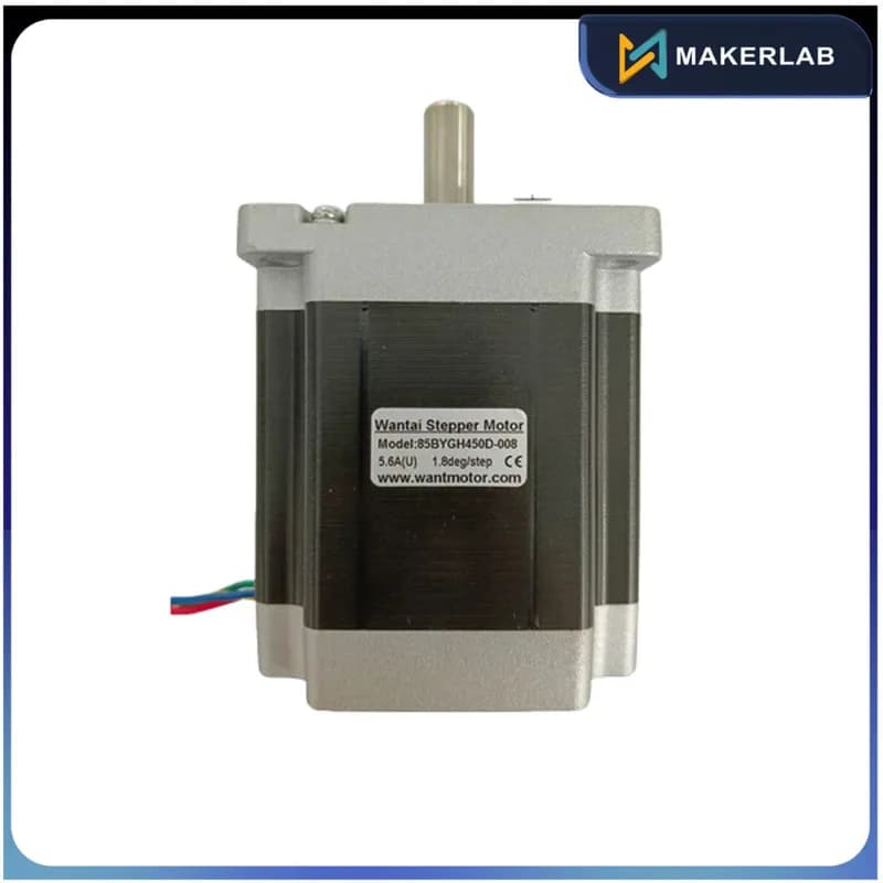 Шаговый двигатель Wantai Nema 34 70 кг-см 5,6 А 100 мм | Модель 85BYGH450D-008
