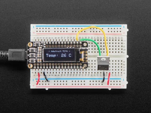 Датчик температуры I2C для макетной платы — TC74A0
