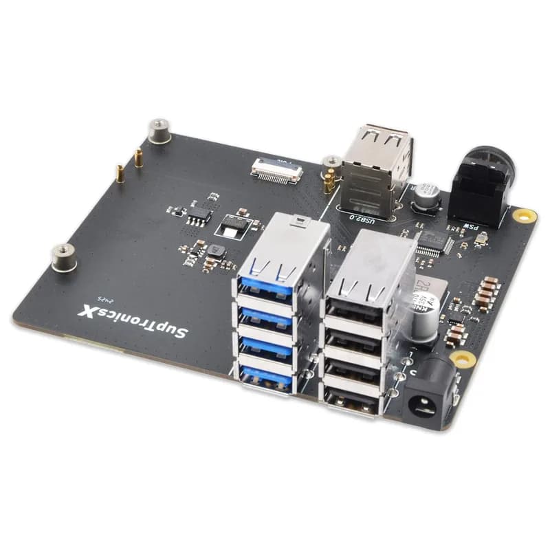 Дополнительный 10-портовый USB-концентратор SupTronics X1013 для Raspberry Pi 5