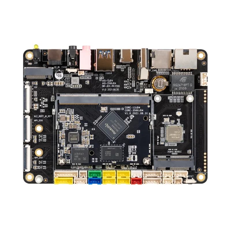 AIO-3566JD4 Четырехъядерная 64-битная материнская плата ARM