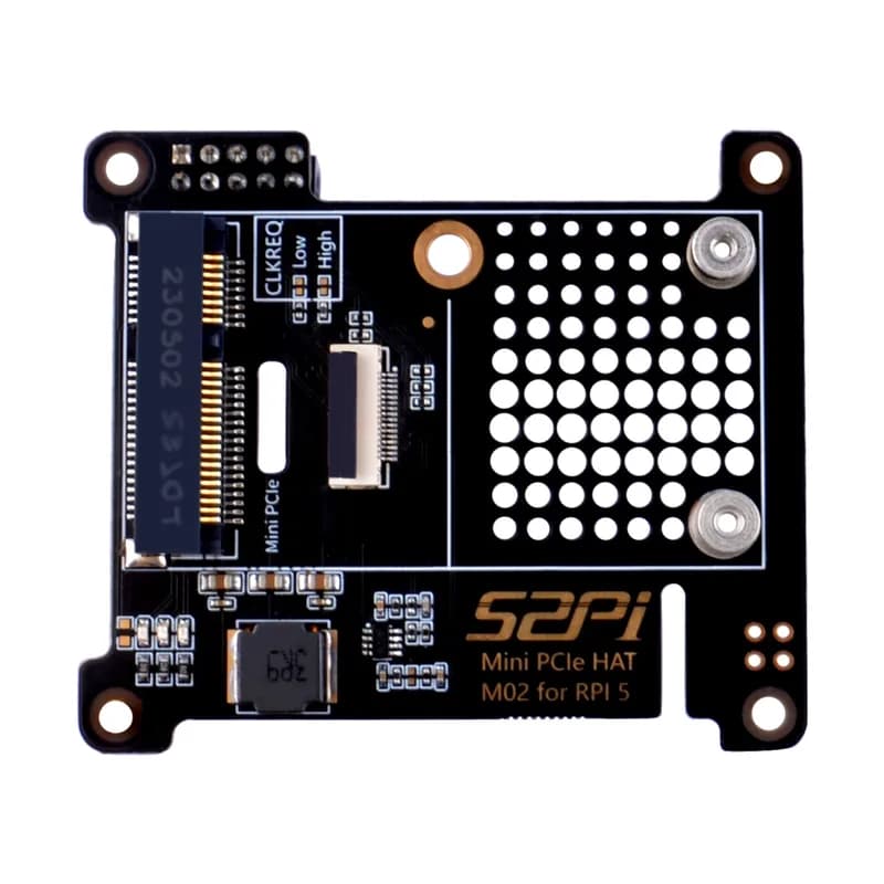 52Pi M02 PCIe Express to Mini PCIe HAT для Raspberry Pi 5, поддержка устройств Mini PCIe, сетевых карт, адаптер Mini PCIe
