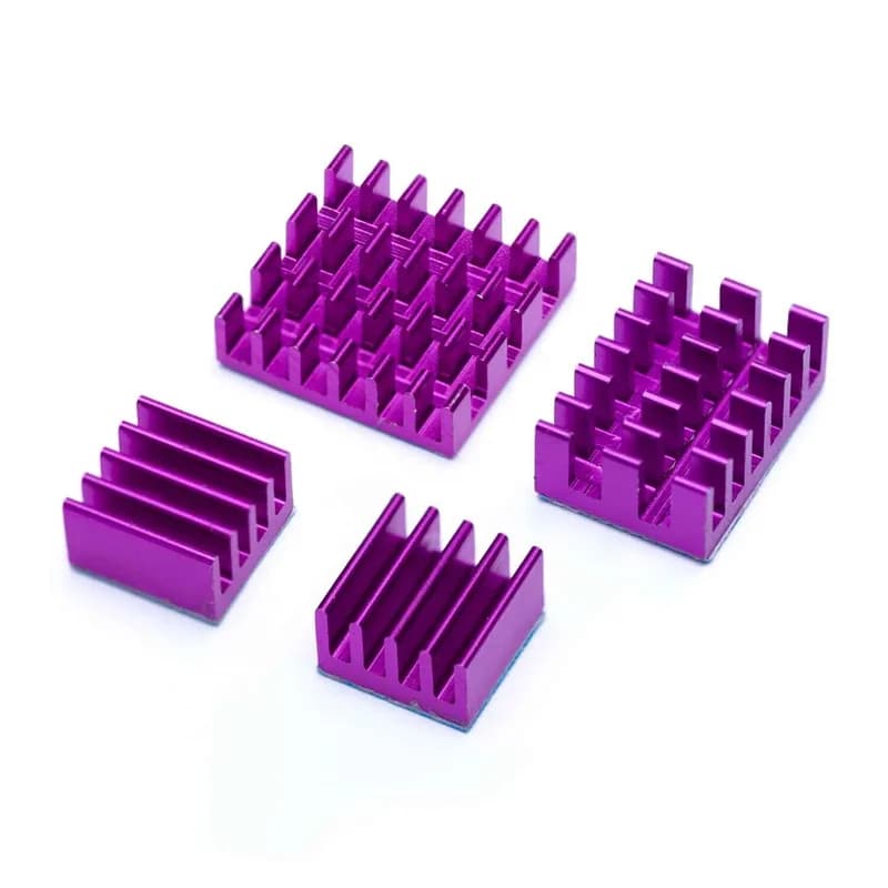 Комплект радиатора для Raspberry Pi 4B Purple