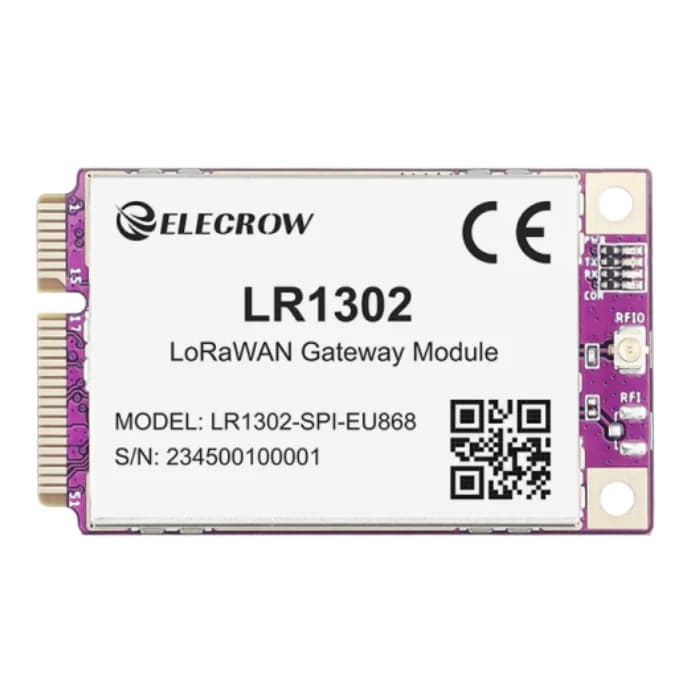 Elecrow LR1302 Модуль шлюза LoRaWAN SPI EU868 SX1302 Модуль шлюза дальнего действия с поддержкой 8 каналов