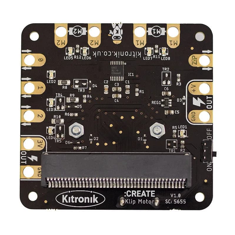 Драйвер двигателя с зажимом для BBC micro:bit