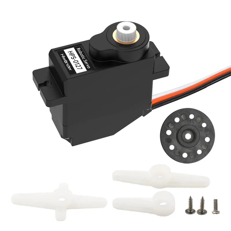 Hiwonder HPS-0127 Микровысокоскоростной антиблокировочный сервопривод рулевого управления, цифровой сервопривод PWM с высоким крутящим моментом, угол управления 270 °, подходит для радиоуправляемых машинок / робототехники своими руками