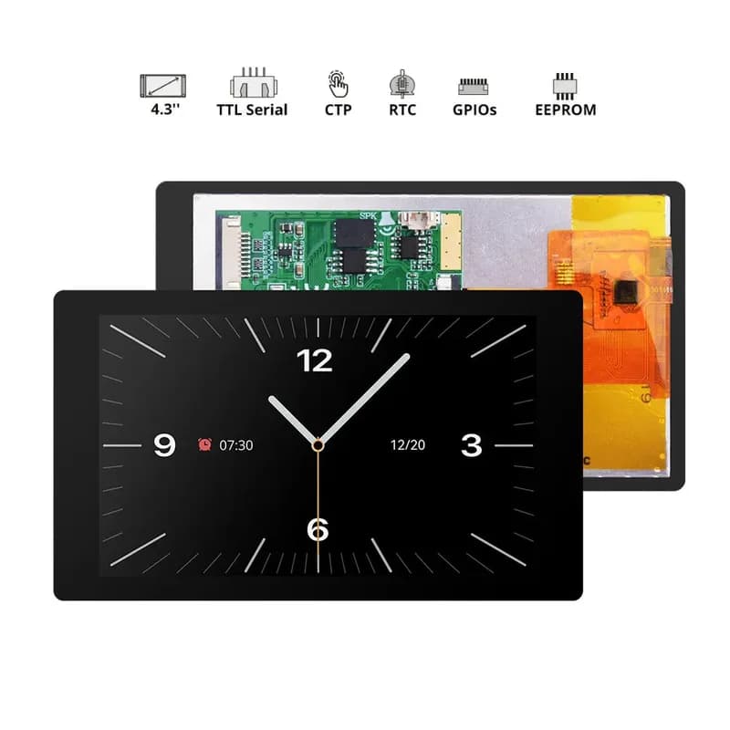 Nextion NX4880E043-011C 4,3-дюймовый HMI-TFT-дисплей (серия EDGE, IPS, Kapazitiver Touch)