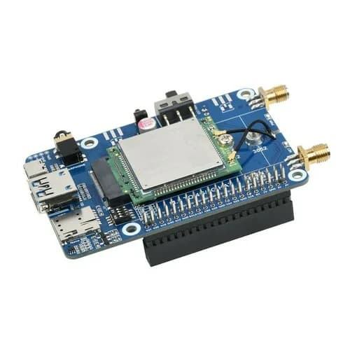 SIM7600G-H M.2 4G HAT для Raspberry Pi, высокоскоростной LTE CAT4, 4G/3G/2G, GNSS, Global Band