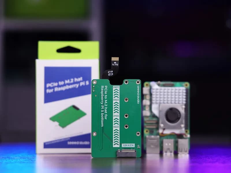 Шляпа PCIe-M.2 для Raspberry Pi 5, поддержка SSD NVMe, поддержка Hailo8/8L