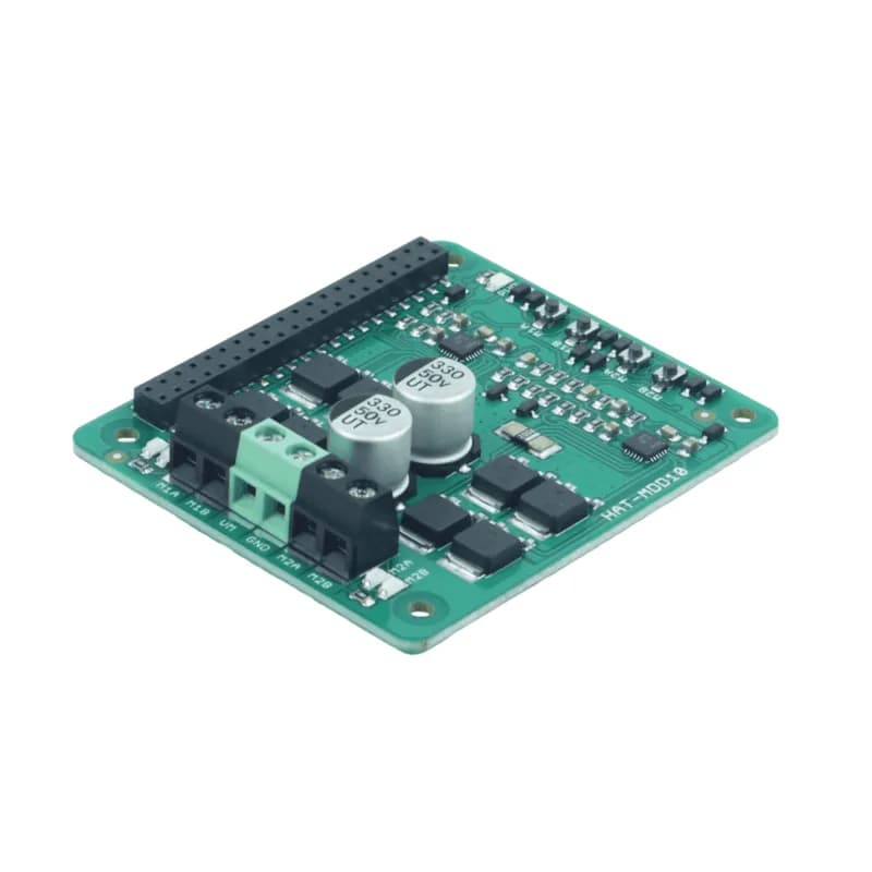 Cytron HAT-MDD10 — двухканальный драйвер двигателя постоянного тока 10 А, 6–24 В, HAT для Raspberry Pi