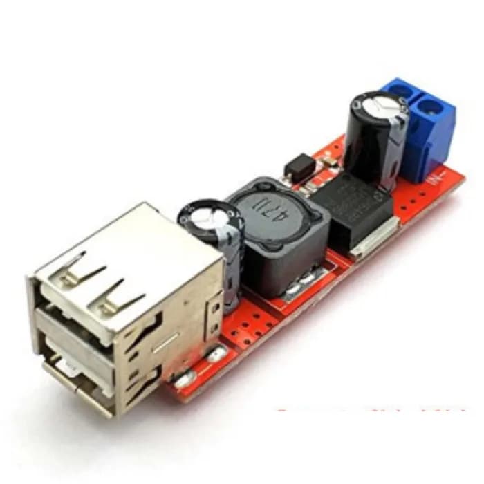 Понижающий преобразователь зарядного устройства с двойным USB-зарядным устройством от 6 В до 40 В до 5 В, 3 А
