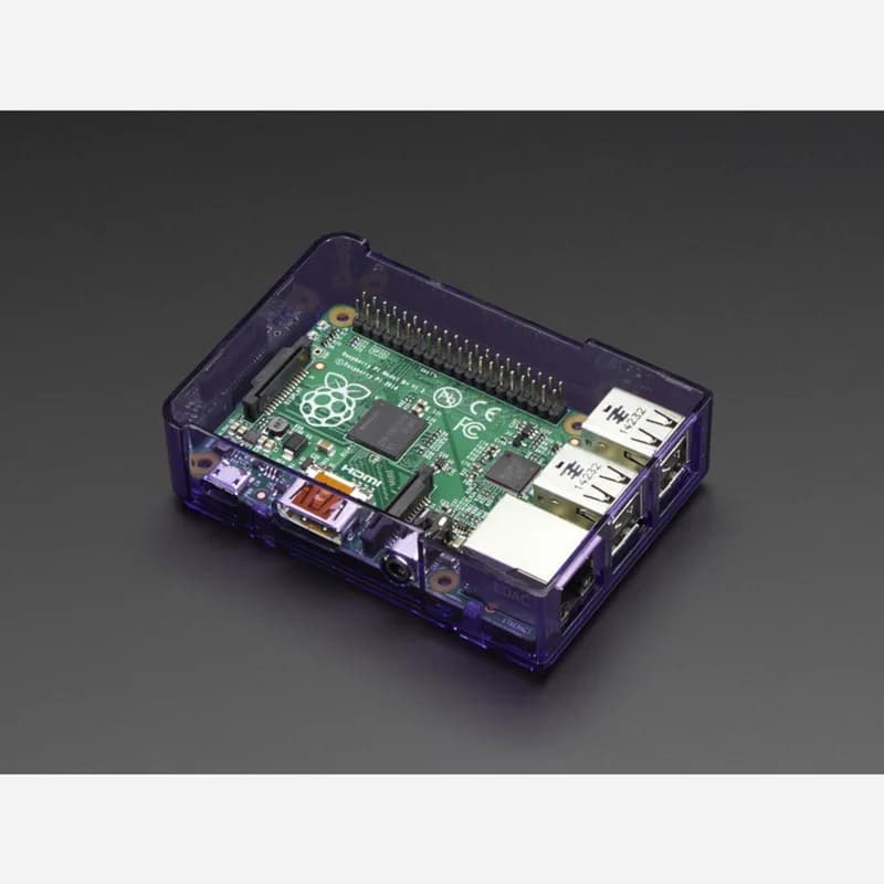 Основание корпуса Pi Model B+ / Pi 2 / Pi 3 — фиолетовый
