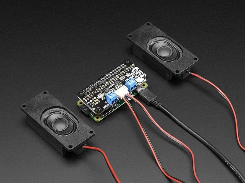 Крышка стереодинамика Adafruit I2S 3 Вт для Raspberry Pi — мини-комплект