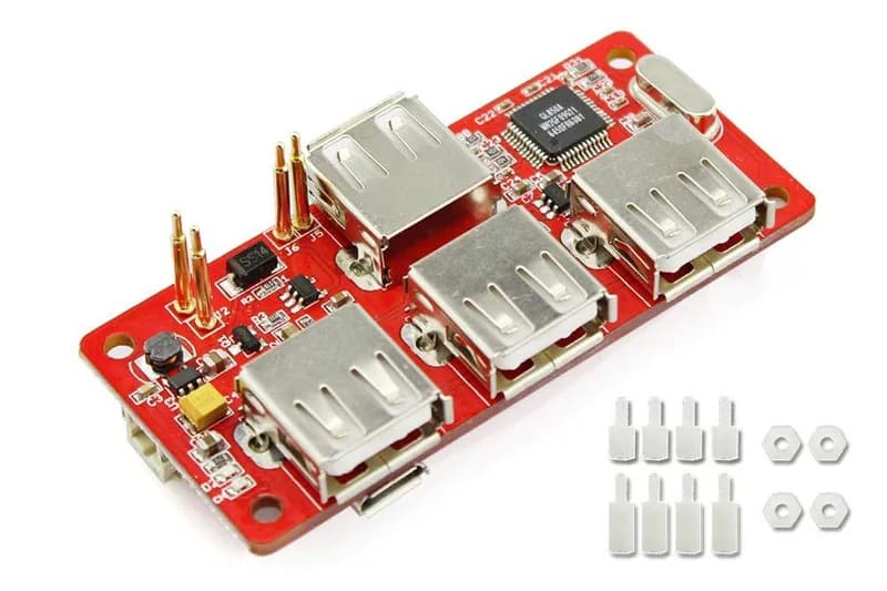 USB-концентратор и Powermanager для RPI Zero