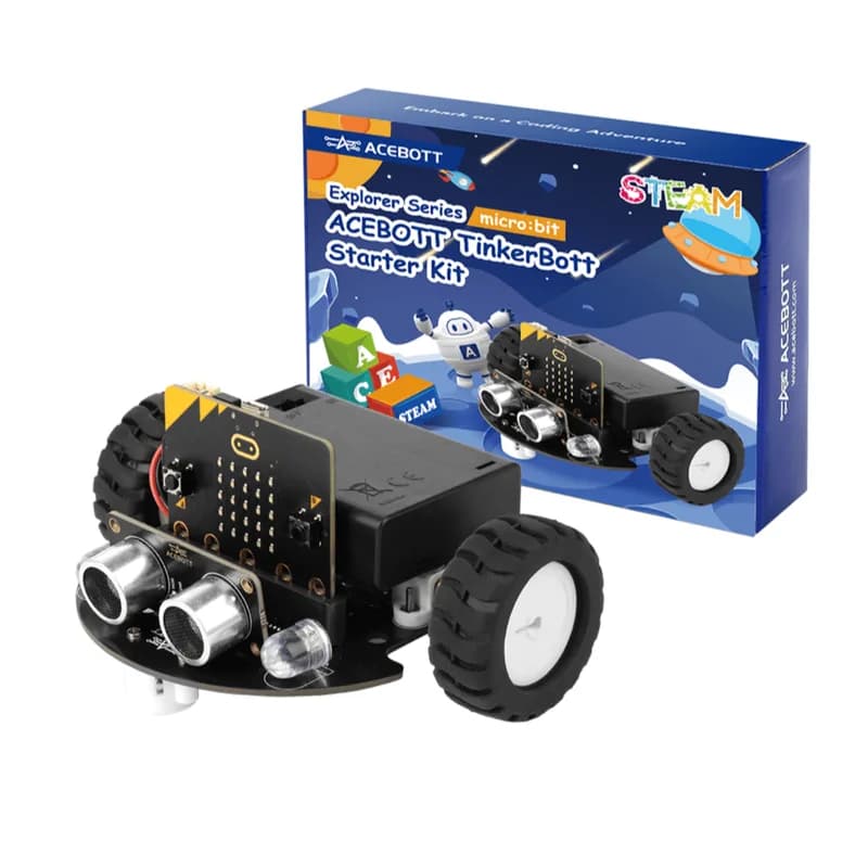 Стартовый комплект ACEBOTT TinkerBott Smart Car, совместимый без BBC micro:bit V2