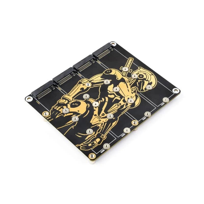 Waveshare Raspberry Pi 5 PCIe-4ch M.2