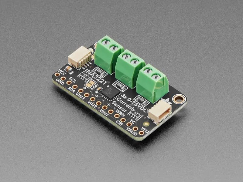 Adafruit INA3221 — Тройной монитор мощности 0–26 В постоянного тока, ±3,2 А