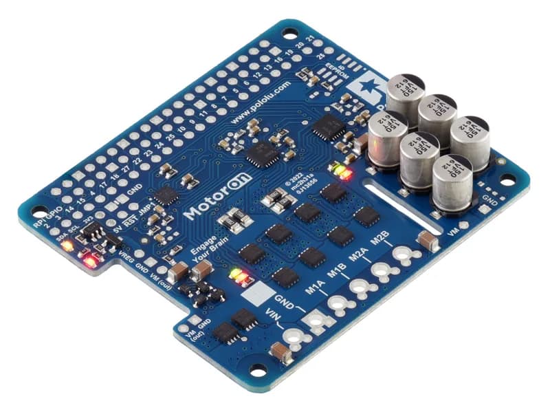 Motoron M2H18v18 Двойной мощный контроллер двигателя для Raspberry Pi (без разъемов и стоек)