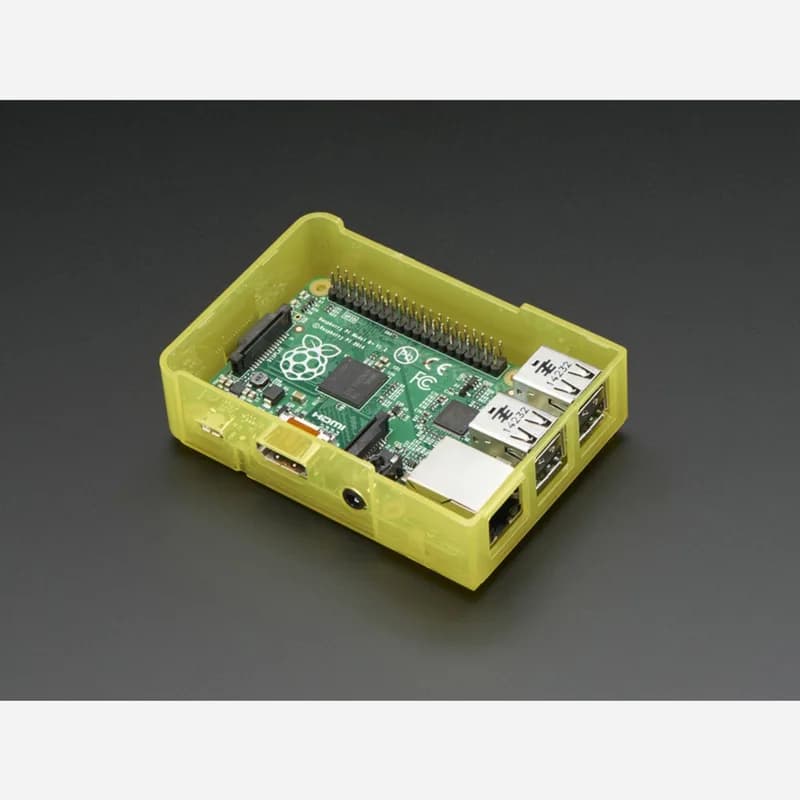 Основание корпуса Pi Model B+ / Pi 2 / Pi 3 — желтый