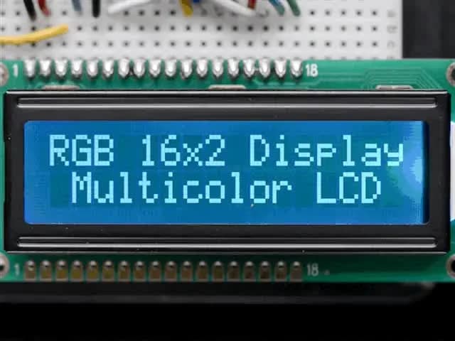 RGB подсветка негативного ЖК-дисплея 16x2 + доп.