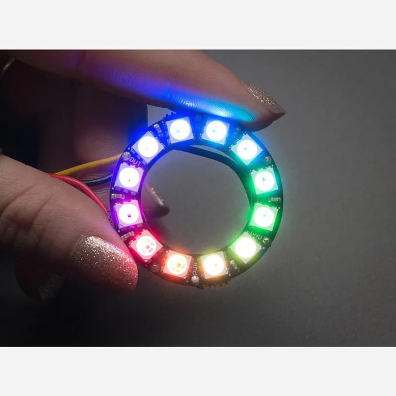 Кольцо Adafruit NeoPixel — светодиод RGB со встроенными драйверами — 12 пикселей