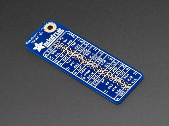 Справочная карта Adafruit GPIO для Raspberry Pi Model B+/Pi 2/Pi 3