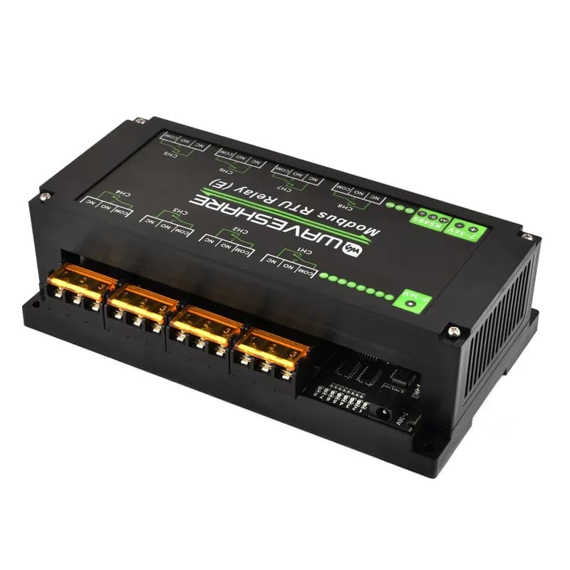 8-канальный релейный модуль Modbus RTU (E) с интерфейсом RS-485