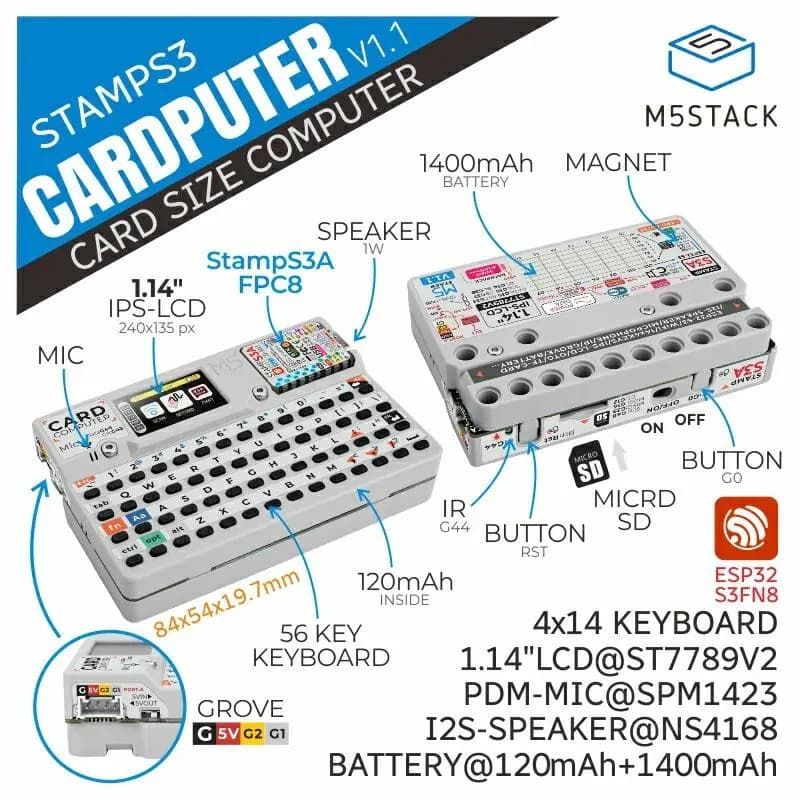 M5Stack Cardputer v1.1M5StampS3A